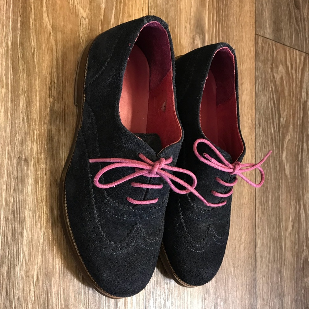 Navy suede shoes - Size 6 - Picture 2 of 4